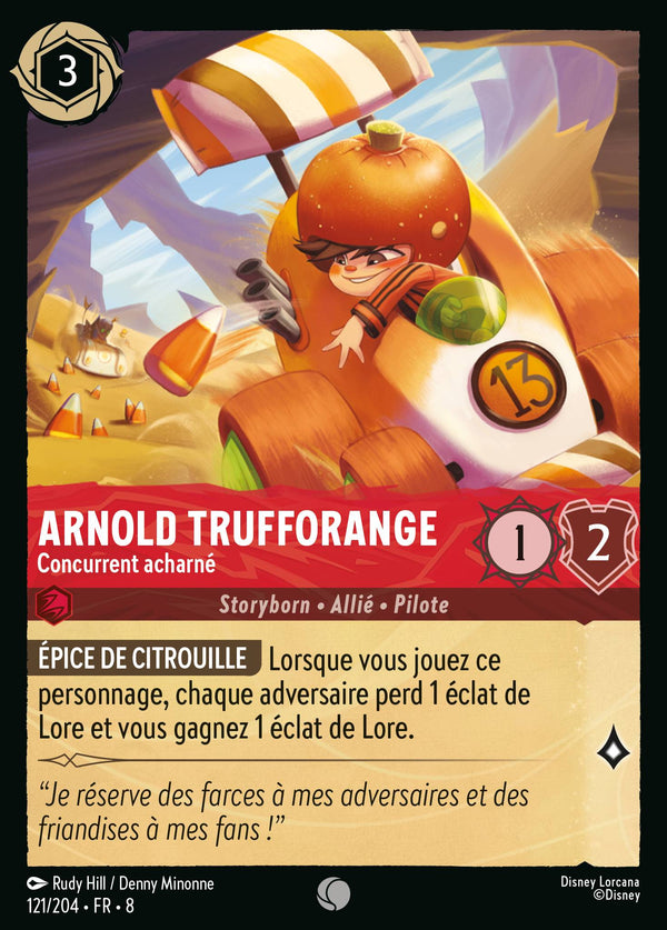 Arnold Trufforange - Concurrent acharné — Carte Disney Lorcana 121 Le Règne de Jafar