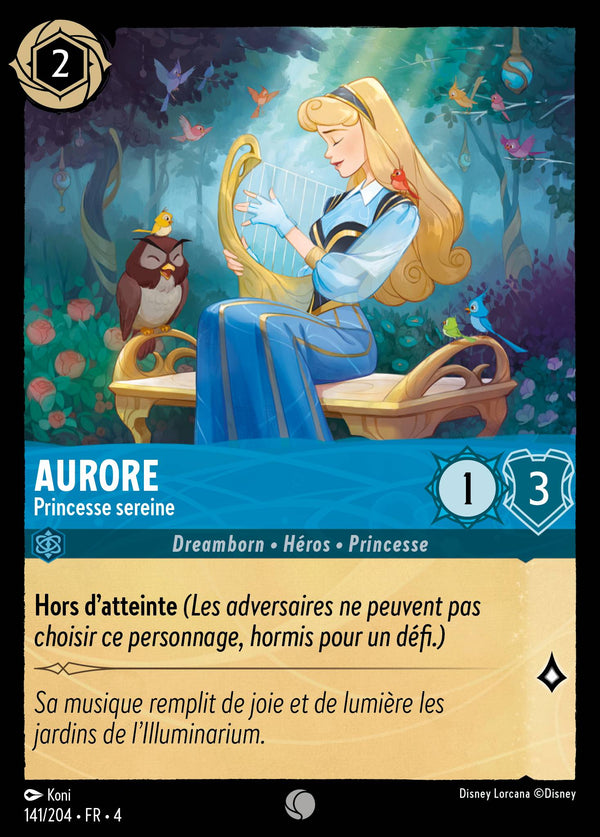 Aurore - Princesse sereine — Carte Disney Lorcana 141 Le Retour d'Ursula