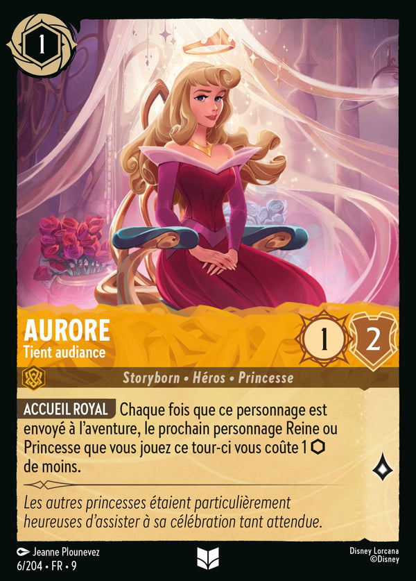 Aurore - Tient audiance — Carte Disney Lorcana 6 Fabuleux