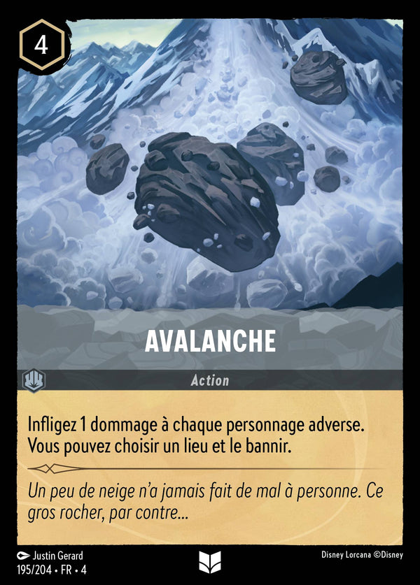 Avalanche — Carte Disney Lorcana 195 Le Retour d'Ursula
