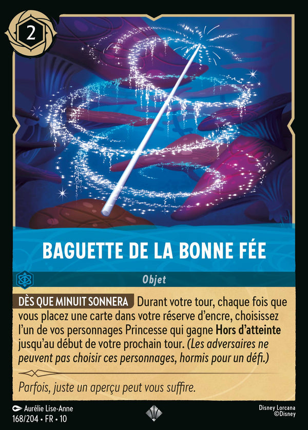 Baguette de la bonne fée — Carte Disney Lorcana 168 Lueurs dans les Profondeurs
