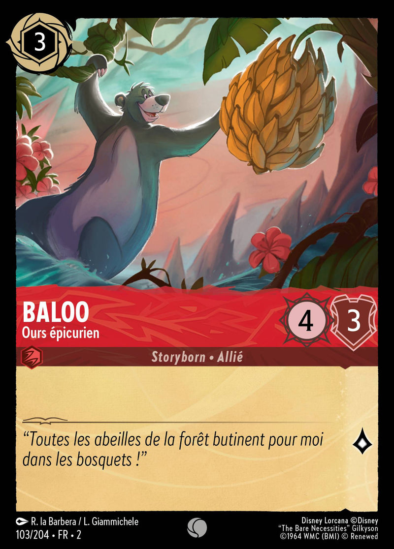 103/204 - Baloo - Ours épicurien