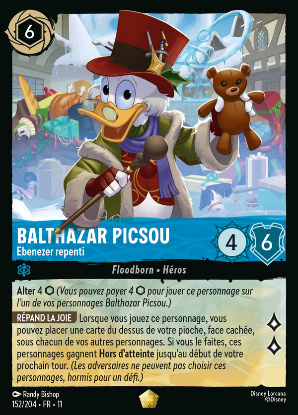 Balthazar Picsou - Ebenezer repenti — Carte Disney Lorcana 152 Givresort