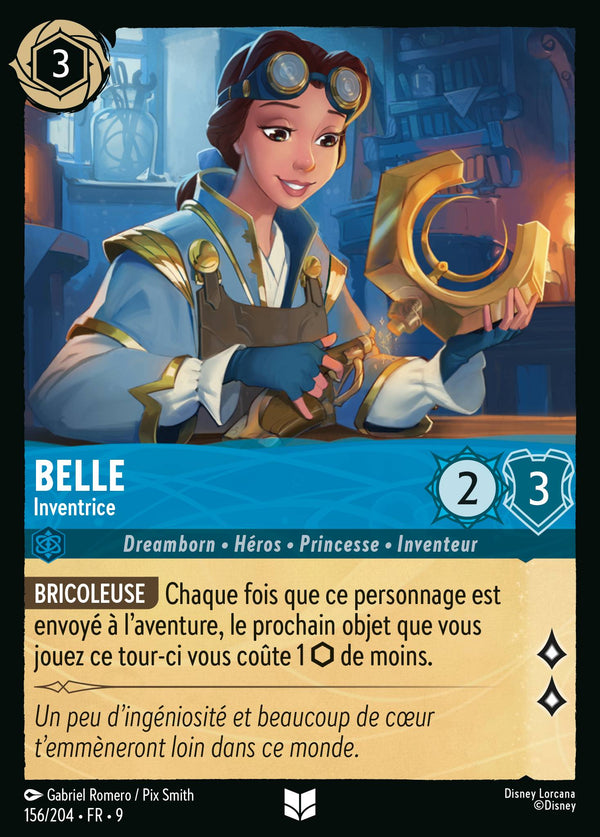 Belle - Inventrice — Carte Disney Lorcana 156 Fabuleux