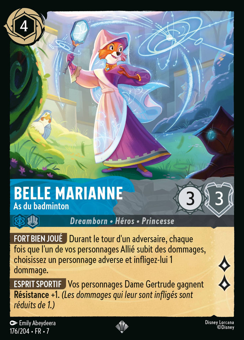 176/204 - Belle Marianne - As du badminton
