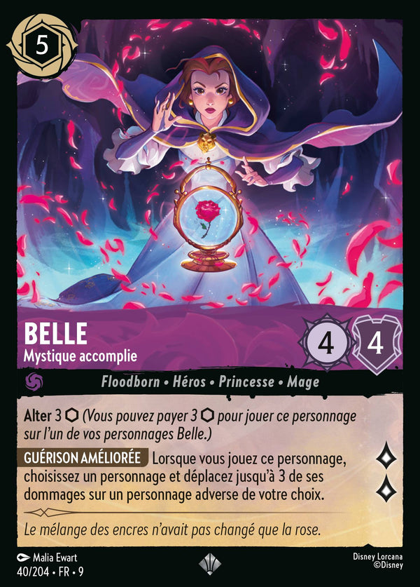 Belle - Mystique accomplie — Carte Disney Lorcana 40 Fabuleux