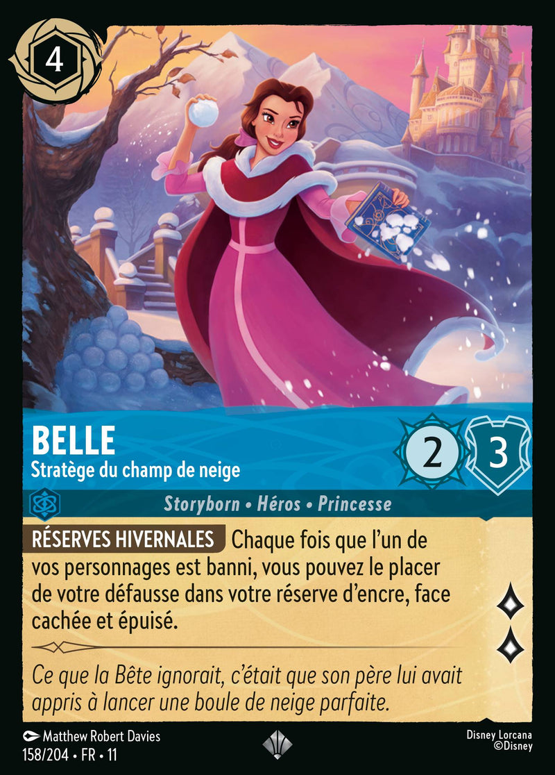 158/204 - Belle - Stratège du champ de neige