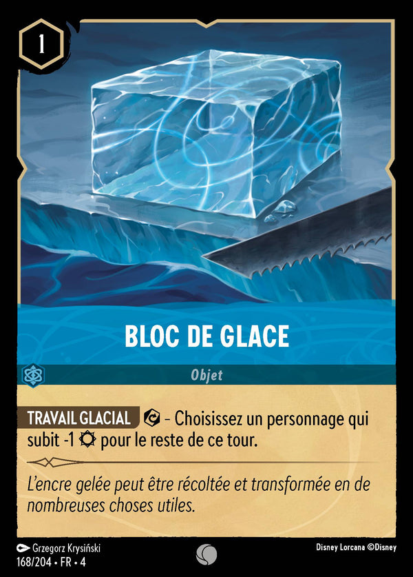 Bloc de Glace — Carte Disney Lorcana 168 Le Retour d'Ursula