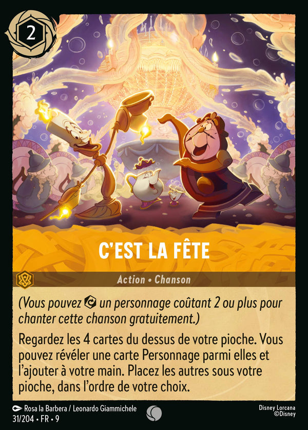 C'est la Fête — Carte Disney Lorcana 31 Fabuleux