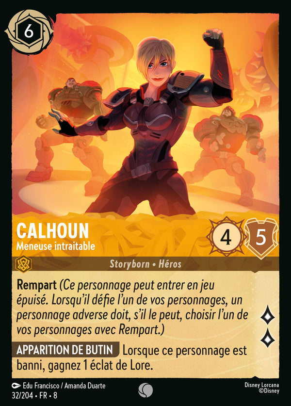 Calhoun - Meneuse intraitable — Carte Disney Lorcana 32 Le Règne de Jafar