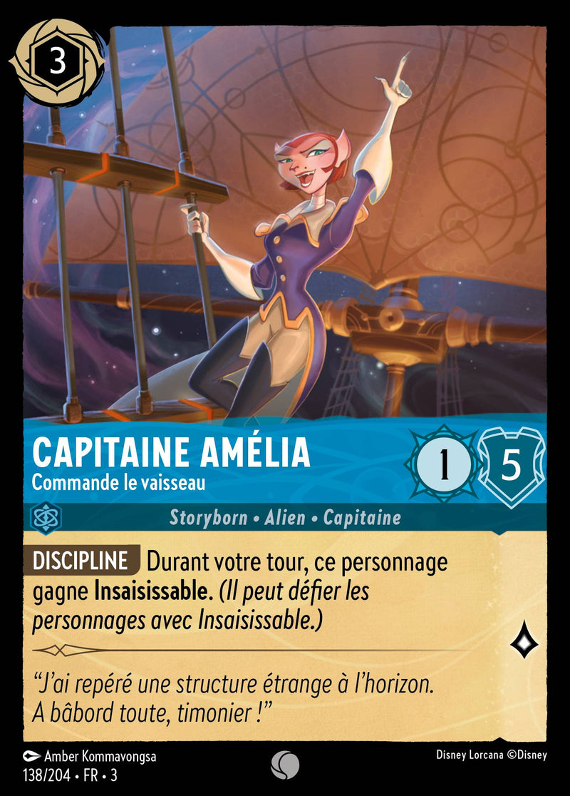 138/204 - Capitaine Amélia - Commande le vaisseau