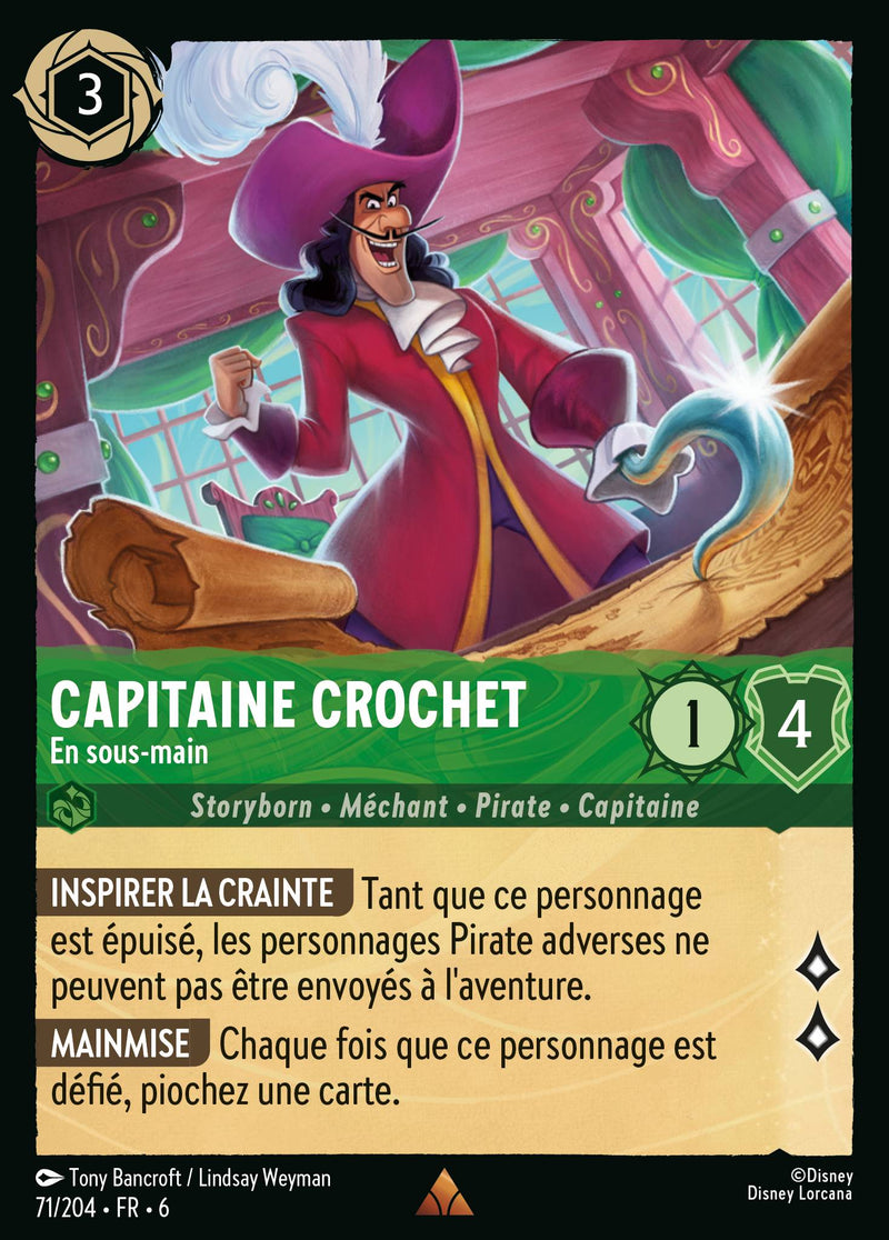 071/204 - Capitaine Crochet - En sous-main