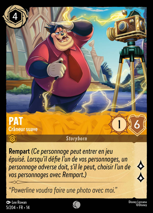 Pat - Crâneur suave - Carte Disney Lorcana 5 Hyperia City