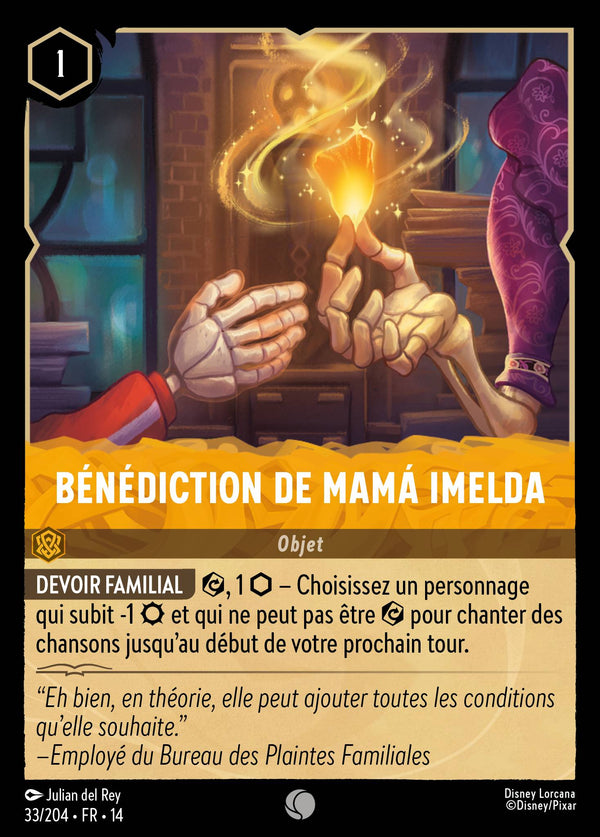 Bénédiction de Mamá Imelda - Carte Disney Lorcana 33 Hyperia City