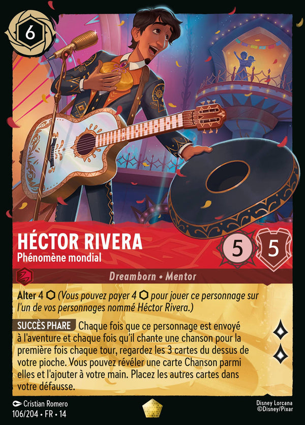 Héctor Rivera - Phénomène mondial - Carte Disney Lorcana 106 Hyperia City