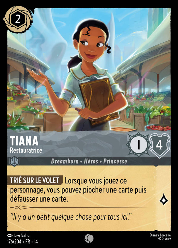 Tiana - Restauratrice - Carte Disney Lorcana 176 Hyperia City