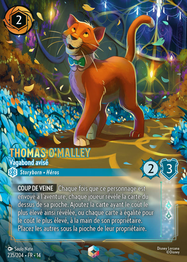 Thomas O'Malley - Vagabond avisé - Carte Disney Lorcana 235 Hyperia City