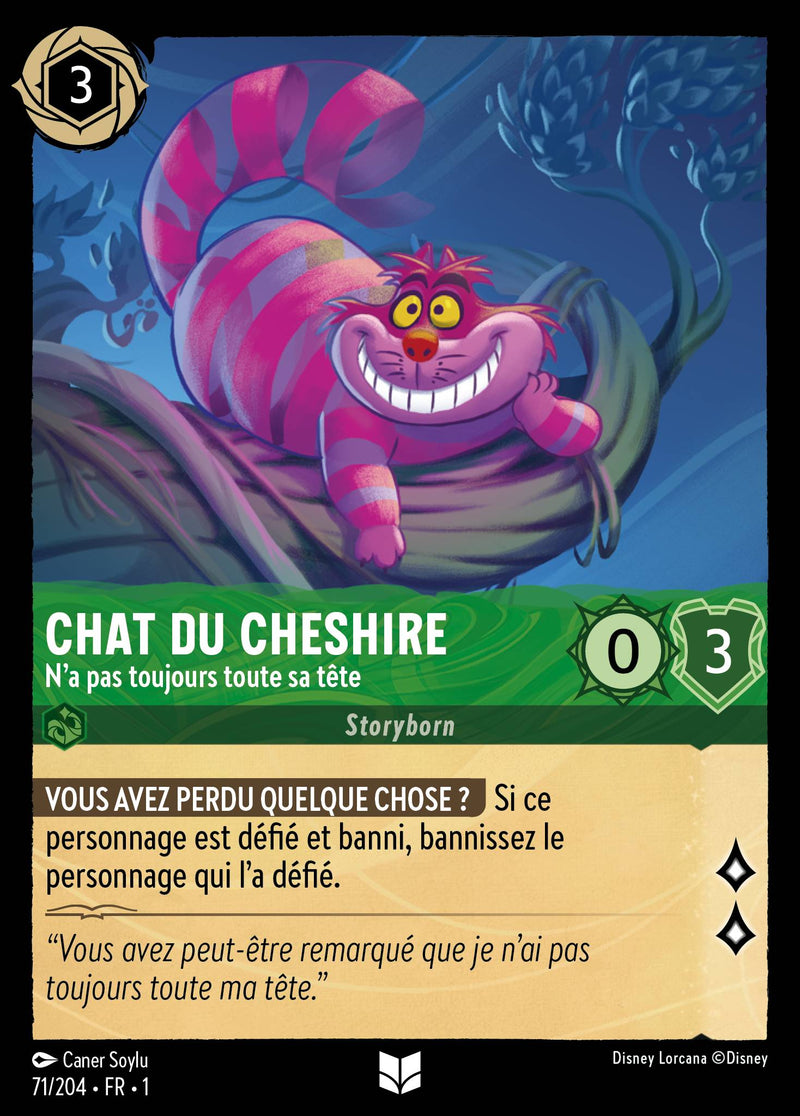 071/204 - Chat du Cheshire - N'a pas toujours toute sa tête