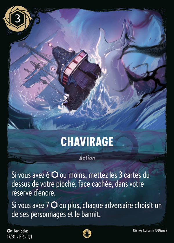 Chavirage — Carte Disney Lorcana 17 Quête des Illumineurs - Menace des profondeurs