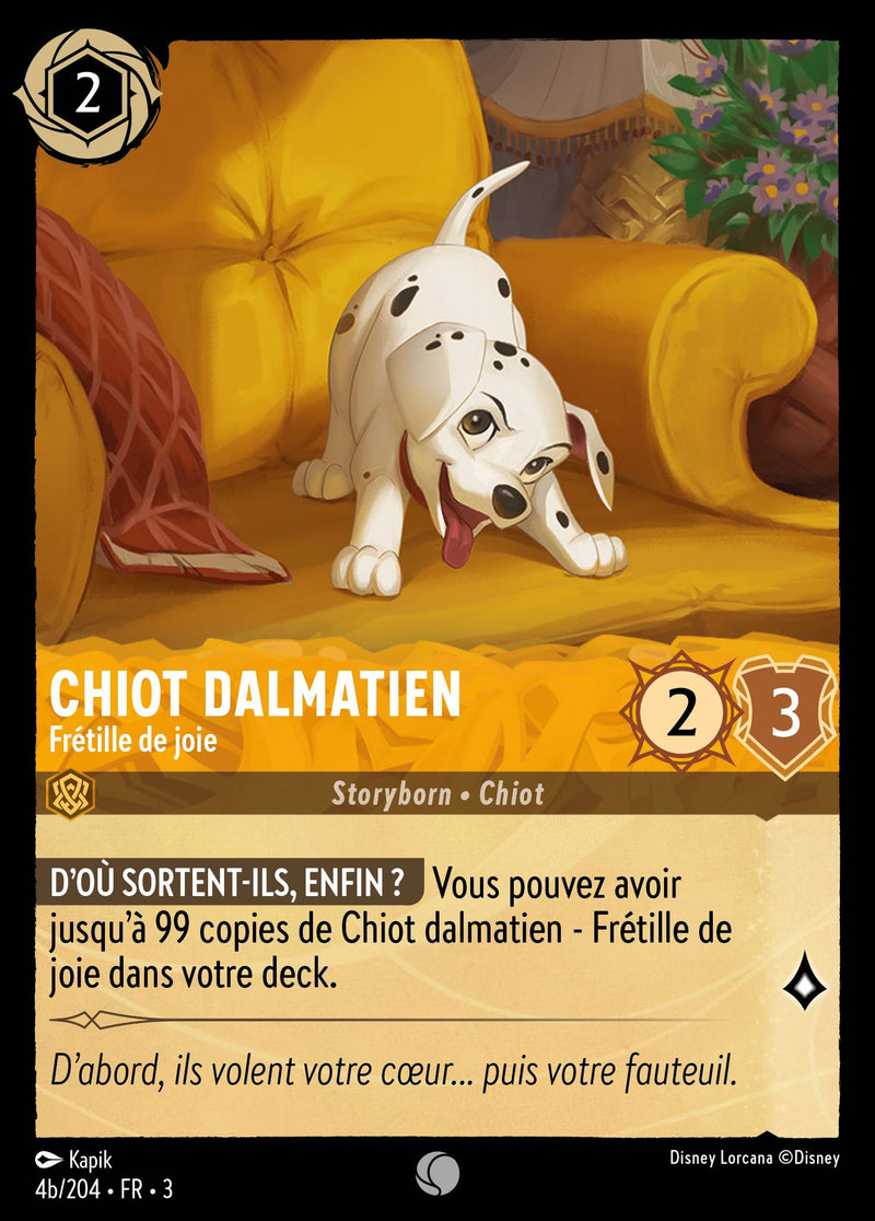 004b/204 - Chiot dalmatien - Frétille de joie