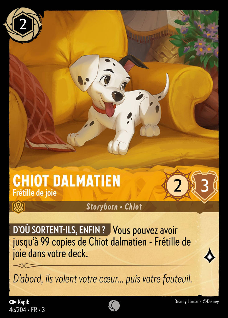 004c/204 - Chiot dalmatien - Frétille de joie