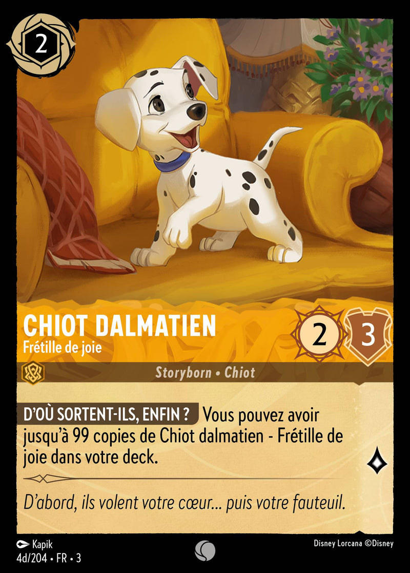 004d/204 - Chiot dalmatien - Frétille de joie