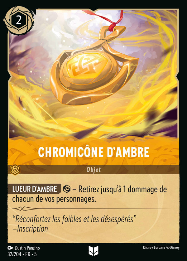 Chromicône d'Ambre — Carte Disney Lorcana 32 Ciel Scintillant