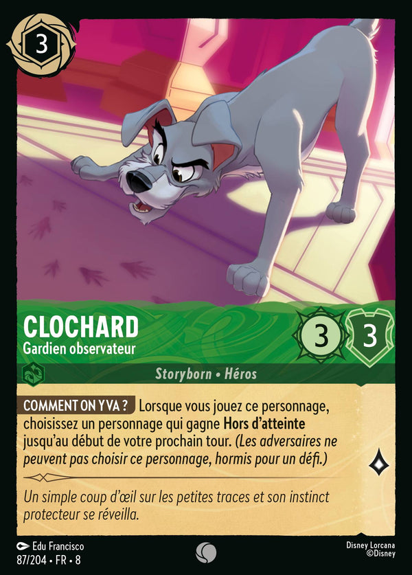 Clochard - Gardien observateur — Carte Disney Lorcana 87 Le Règne de Jafar