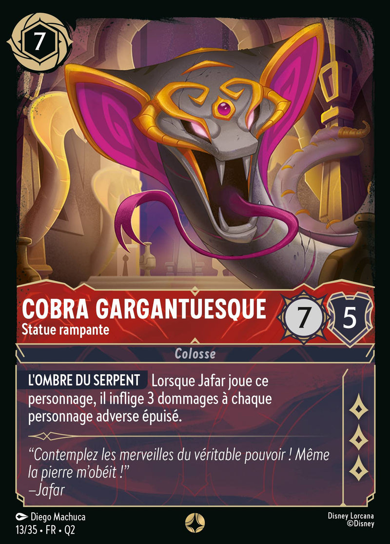 013/035 - Cobra gargantuesque - Statue rampante
