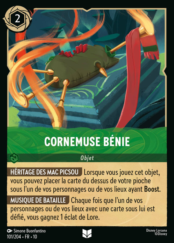 Cornemuse bénie — Carte Disney Lorcana 101 Lueurs dans les Profondeurs