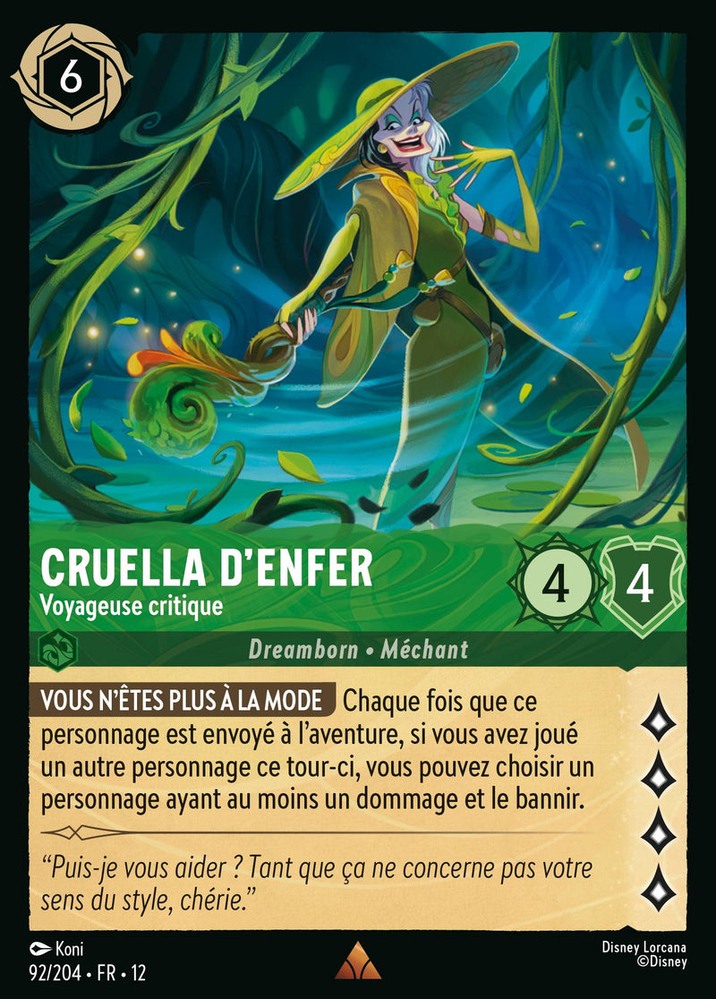 092/204 - Cruella d'Enfer - Voyageuse critique