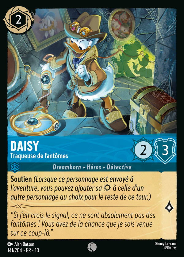 Daisy - Traqueuse de fantômes — Carte Disney Lorcana 141 Lueurs dans les Profondeurs
