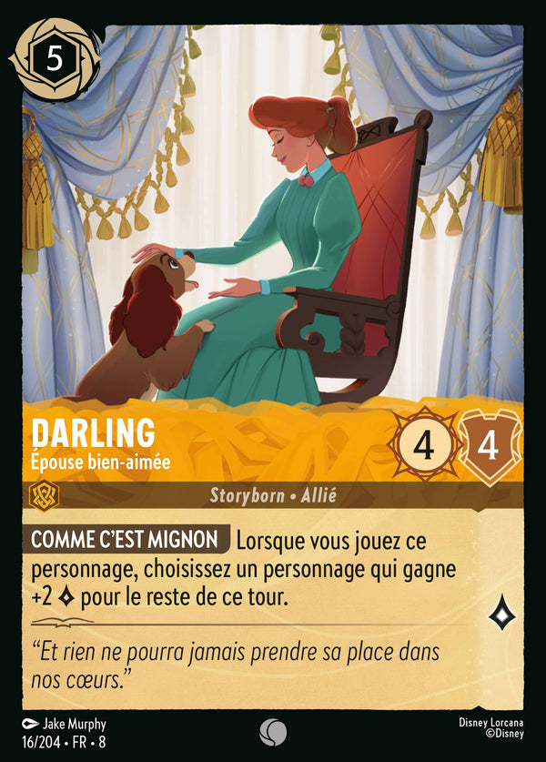 Darling - Épouse bien-aimée — Carte Disney Lorcana 16 Le Règne de Jafar