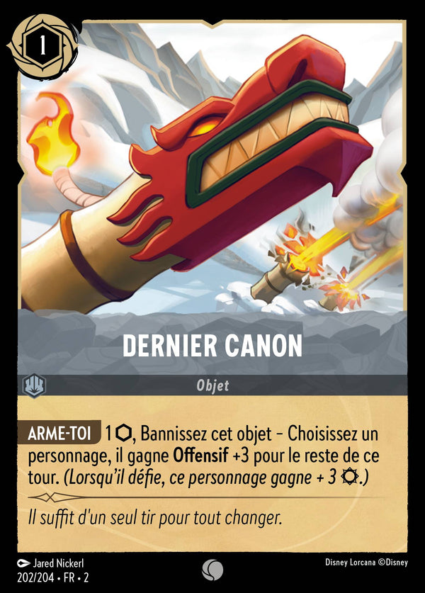 Dernier canon — Carte Disney Lorcana 202 L'Ascension des Floodborn