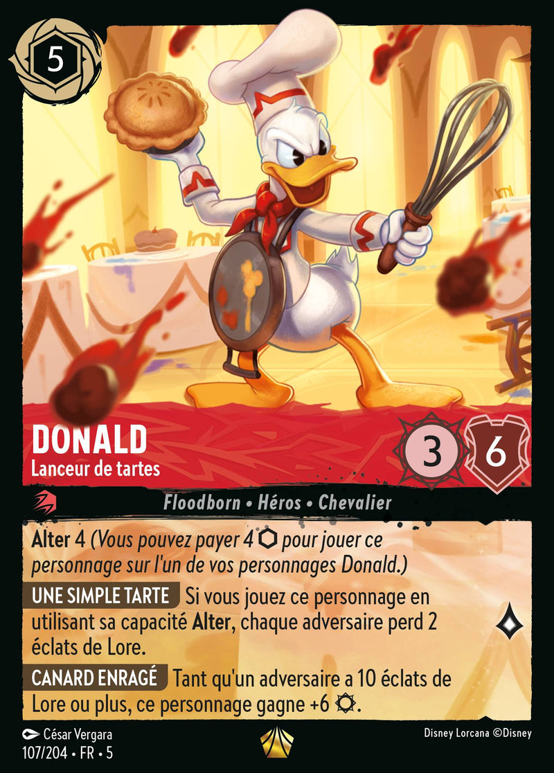 107/204 - Donald - Lanceur de tartes
