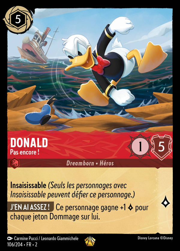 Donald - Pas encore ! — Carte Disney Lorcana 106 L'Ascension des Floodborn