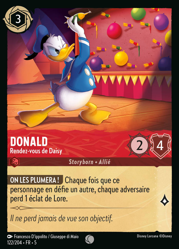 Donald - Rendez-vous de Daisy — Carte Disney Lorcana 122 Ciel Scintillant