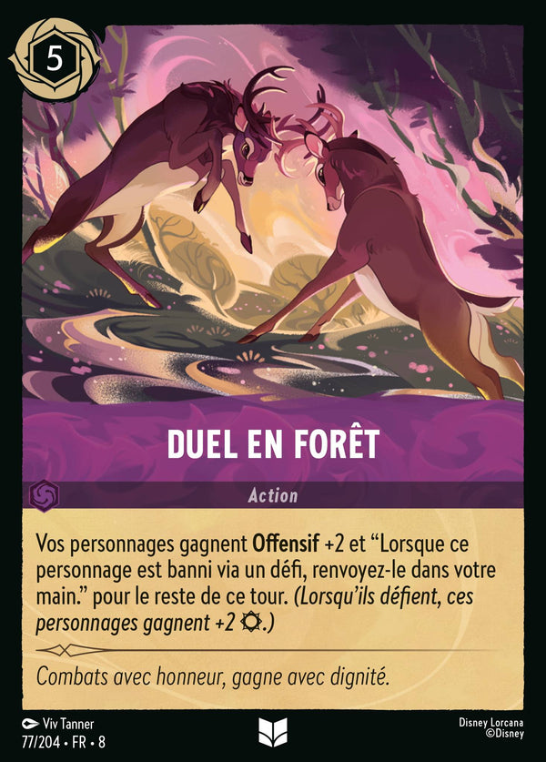 Duel en Forêt — Carte Disney Lorcana 77 Le Règne de Jafar