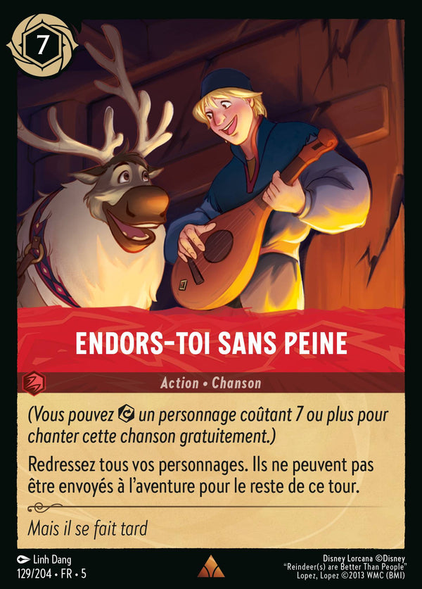 Endors-toi sans peine — Carte Disney Lorcana 129 Ciel Scintillant