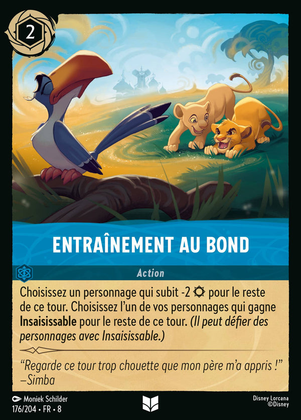 Entraînement au bond — Carte Disney Lorcana 176 Le Règne de Jafar