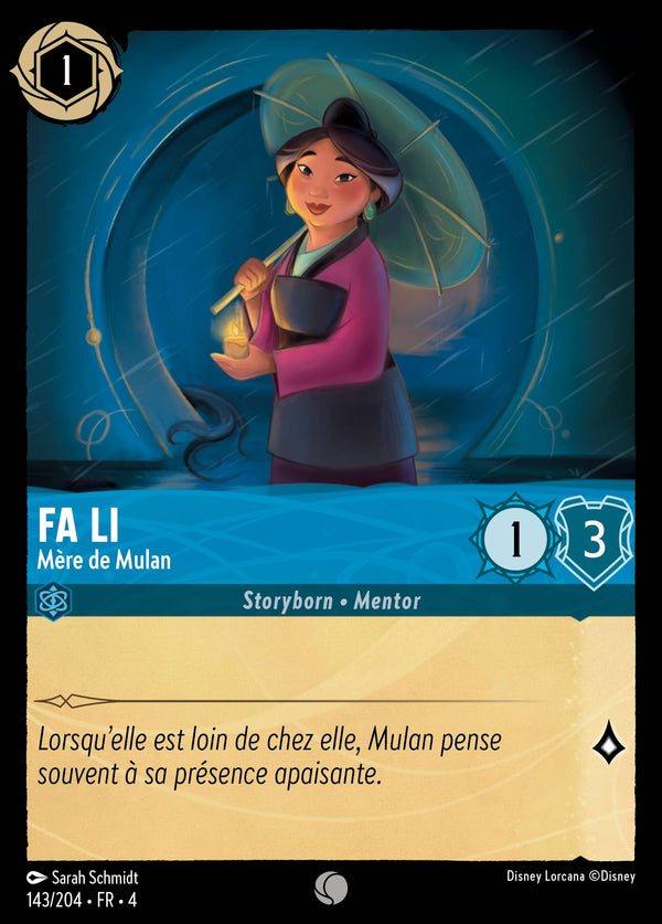 Fa Li - Mère de Mulan — Carte Disney Lorcana 143 Le Retour d'Ursula