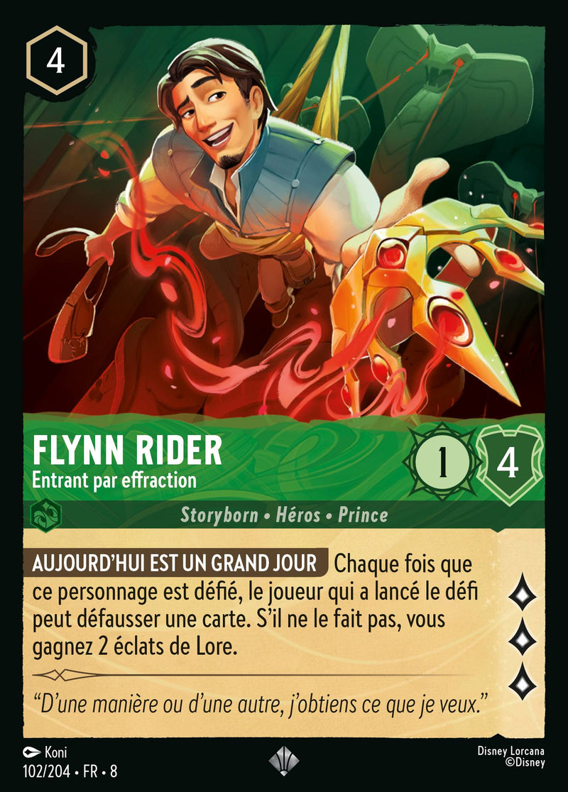 102/204 - Flynn Rider - Entrant par effraction