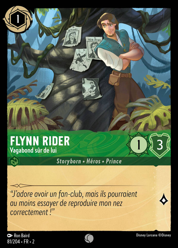 Flynn Rider - Vagabond sûr de lui — Carte Disney Lorcana 81 L'Ascension des Floodborn