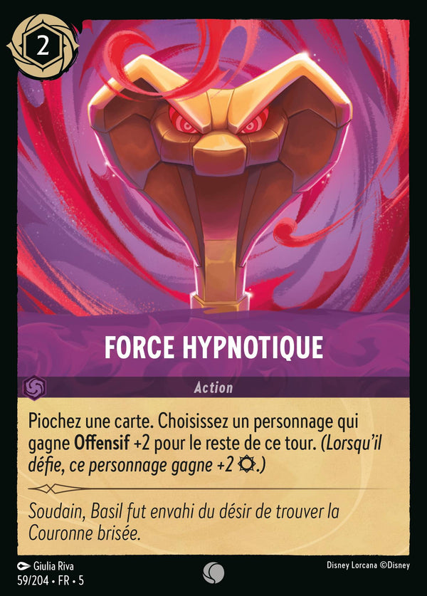 Force hypnotique — Carte Disney Lorcana 59 Ciel Scintillant
