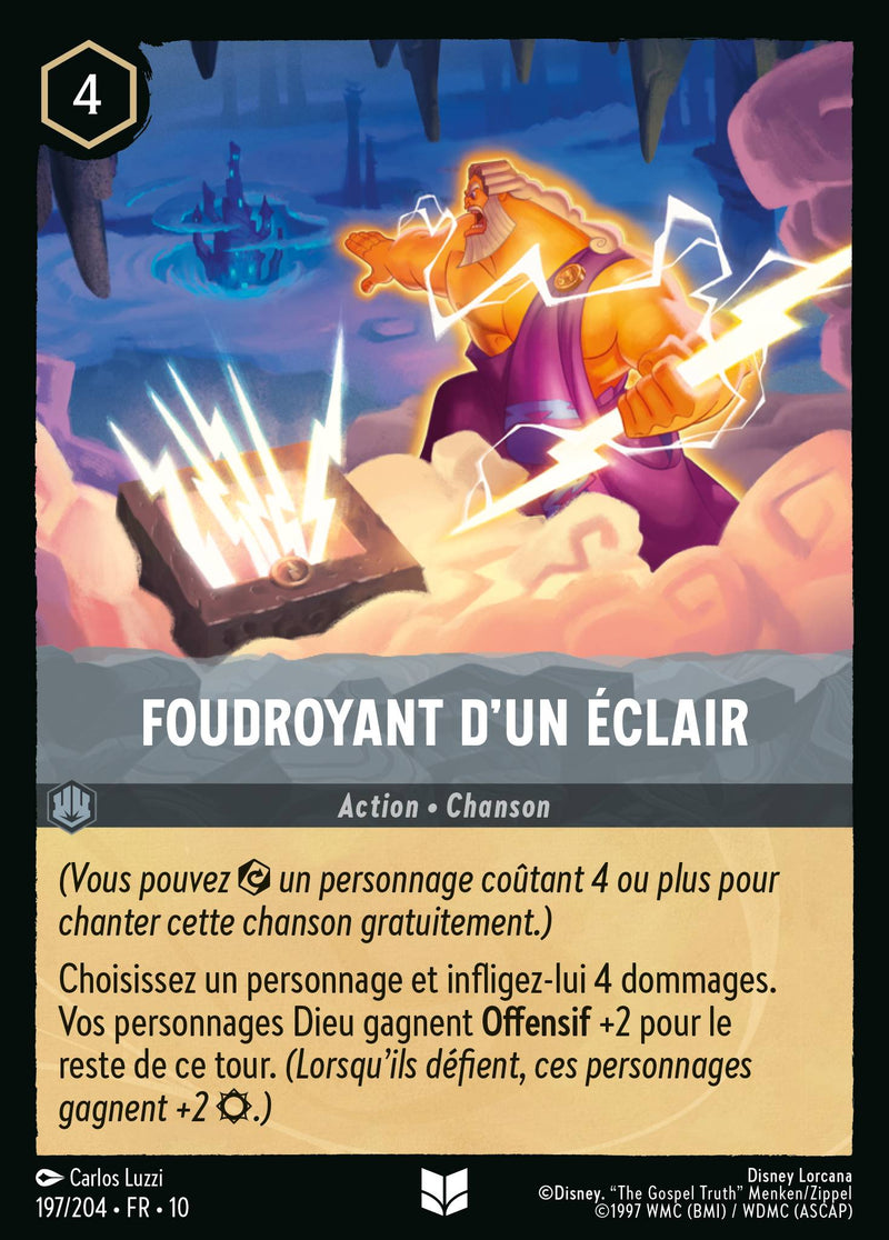 197/204 - Foudroyant d'un éclair