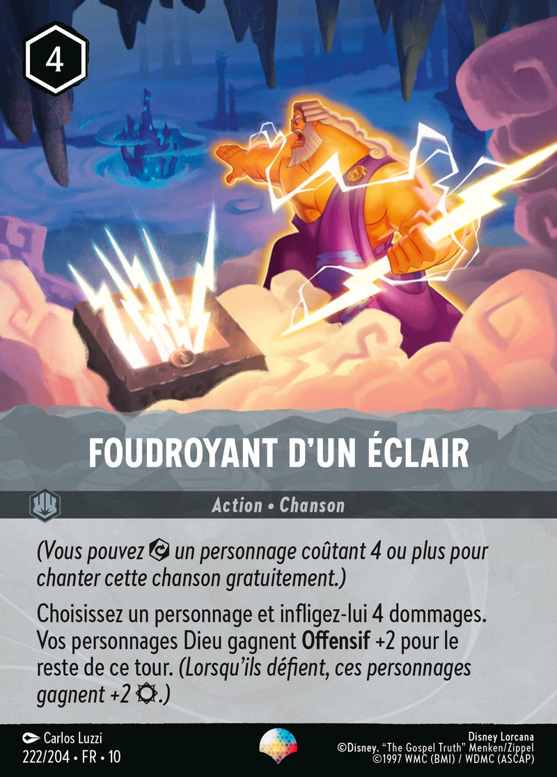 222/204 - Foudroyant d'un éclair