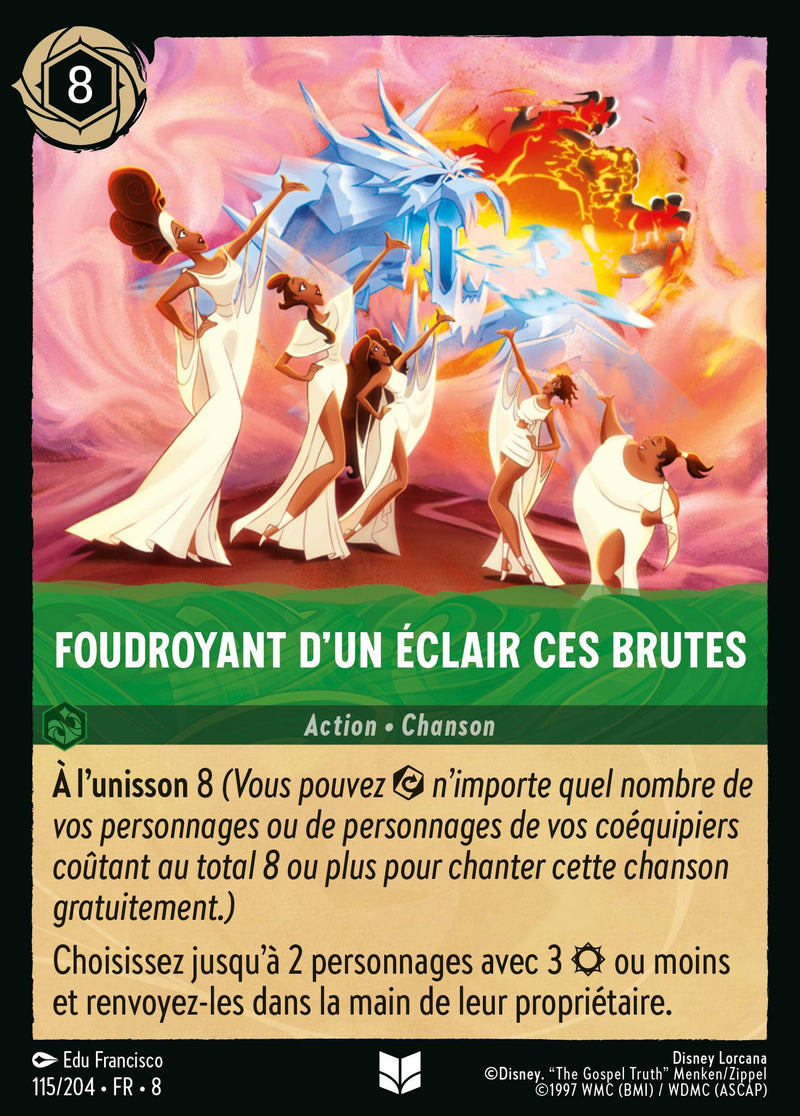 115/204 - Foudroyant d'un éclair ces brutes