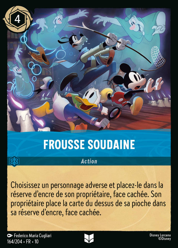 Frousse soudaine — Carte Disney Lorcana 164 Lueurs dans les Profondeurs