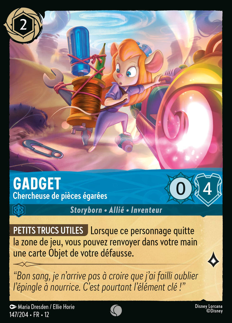 147/204 - Gadget - Chercheuse de pièces égarées