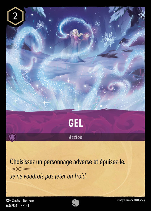 Gel — Carte Disney Lorcana 63 Premier Chapitre